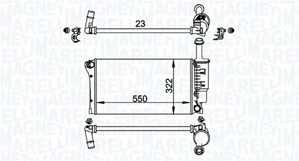Radiator, engine cooling